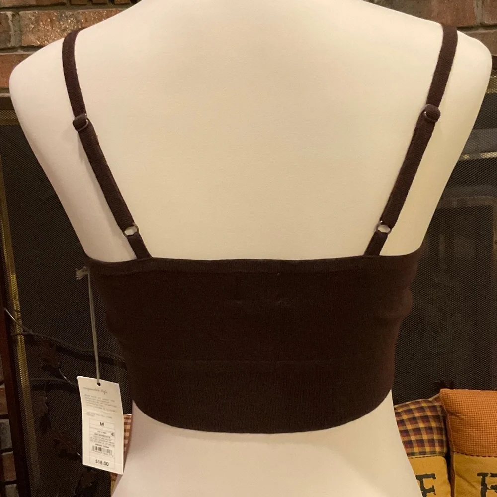 a new day Dark Brown Crop Top - Picture 2 of 4